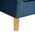 thumbnail image 4 of Dazone Chair & Ottoman Set Modern Farbic Single Club Sofa Chair Comfy Armchair w/ Footrest Blue, 4 of 7