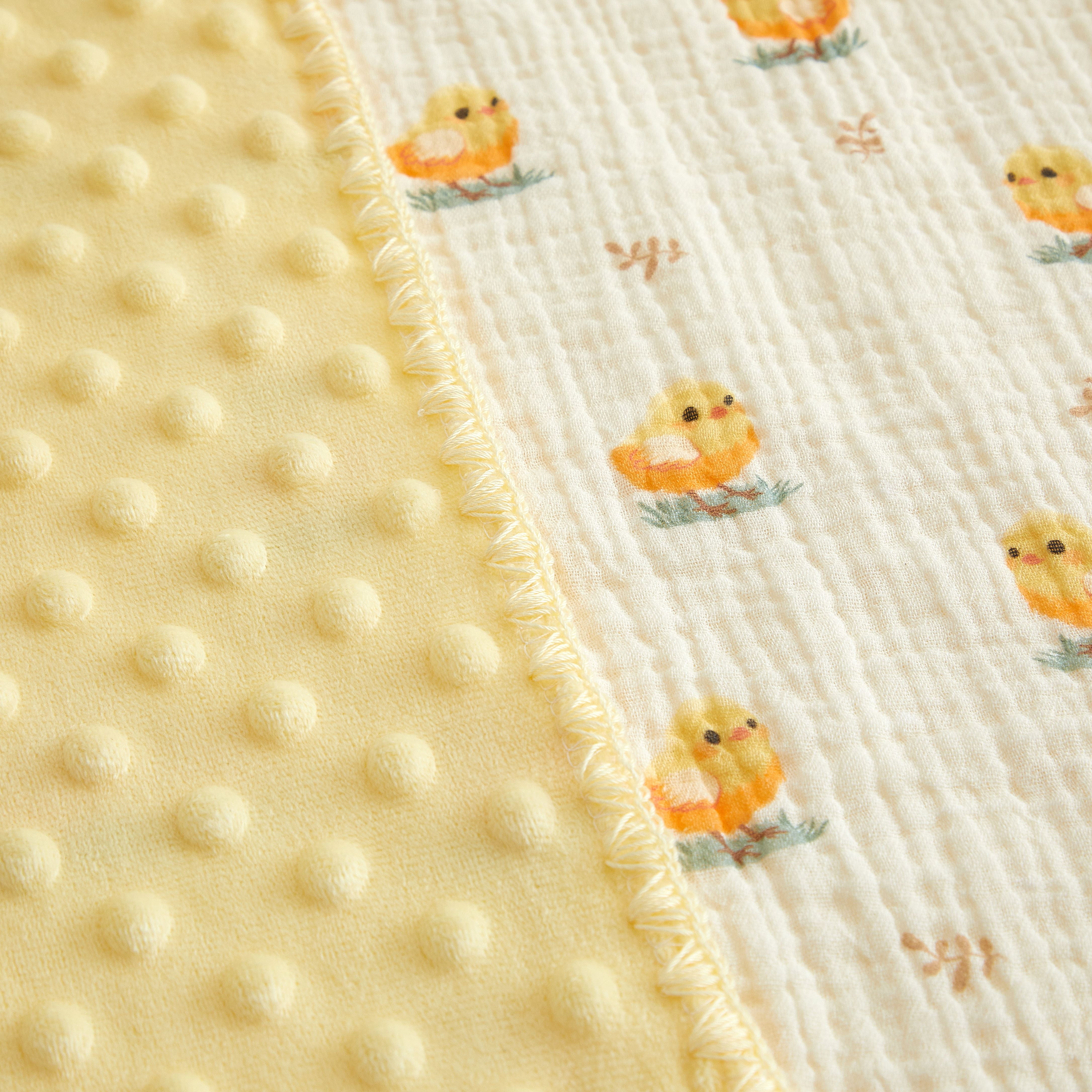 Little Nest Duck Muslin Blanket with Lovey 30" x 40"