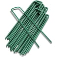 thumbnail image 1 of Estacas de jardín Clavijas de fijación de carpas Clavijas de tierra Grapas de jardinería para fijar lienzo Mulching Valla Barrera Tope trasero Césped artificial para acampar, 20 piezas, Verde, 15x3 esquí esquí Gafas de esquí, 1 of 5