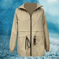 thumbnail image 3 of Outdoor Hiking Jacket With Hood Breathable Raincoat For Trekking & Leisure Mid Length Windbreaker Coat Lightweight Jacket with Hood Women Womens Tall Rain Jacket Raincoat for Women Nylon Rain Coats, 3 of 8