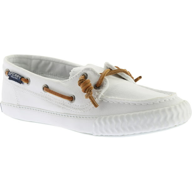 Arise Hate Perfect Women's Sperry Top-Sider Sayel Away Boat Shoe White Washed Canvas 7.5 M -  Walmart.com