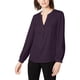 thumbnail image 1 of INC Blusa con cuello dividido para mujer, Púrpura, XX-Large, 1 of 1