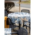 thumbnail image 4 of Outdoor Tablecloth with Umbrella Hole & Zipper, Blue Coastal Starfish Square Tablecloth 60x60 Inch, Beach Nautical Shell Eucalyptus Ocean Patio Table Cover Waterproof Table Cloth for Picnic/Party, 4 of 6