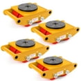 thumbnail image 1 of Yiwa 4 Piece Set 6 Ton Industrial Machinery Dolly - Sturdy Steel Construction, Impressive Loading Capacity, 360° Rotation, Anti-Skid Cover, and Smooth Secure Movement, 1 of 4