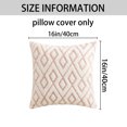 thumbnail image 6 of Unique Bargains Soft Snowflake Fleece Throw Pillow Cover Pink 16" x 16", 6 of 6
