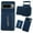 Darkblue, variant on ELEHOLD Case for Google Pixel 9/9pro, Detachable Magnetic Wallet Case with Credit Card Slot,Black