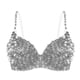 thumbnail image 4 of Women's Tribal Glitter Sparkle Belly Dance Beaded Sequined Bra Top, 4 of 5