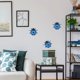 thumbnail image 4 of FUTUREORYY De Pared Con De Hierro Azul Oscuro Para Interior Y Exterior, 4 of 8