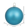 thumbnail image 4 of Vickerman Boule de Noël Turquoise Mate 12 Pouces, 4 of 5