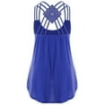 thumbnail image 2 of Hauaitttt Ladies' Bandages Sleeveless Vest Top High Low Tank Top Notes Strappy Tank Tops 3x Size Tops Slim Women Athletic Graphic Tops for Women Back The Top Women Beach Tops for Women with Sayings, 2 of 2