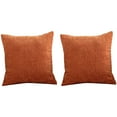 Burnt Orange Pillow Covers 18X18 Inch Set of 2 Modern Farmhouse