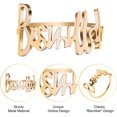 thumbnail image 3 of (oro) anillos para servilletas, juego de 12 anillos para servilletas de metal, anillo para servilletas de metal con letras Bismillah, anillos para servilletas, anillo de diseño calado Deco para W, 3 of 5