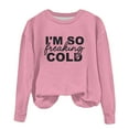 thumbnail image 5 of Girls Crewneck Oversized Sweatshirt Kids Fashion Long Sleeve Pullover Tops 1-12 Years, 5 of 6