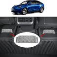 thumbnail image 1 of HUGFEGWE Compatible with Tesla Model 3 Backseat Air Vent, Rear Seat Air Vent Cover Grille Air Conditioner Vent Protector Under Front Seat(Silver) CJB91-139508, 1 of 6