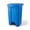 Blue, variant on Step-On Trash Can with Lid, Plastic Waste Bin, Foot Pedal Operation (Blue, 23 Gallon)