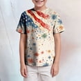 thumbnail image 2 of Gerichy Toddler Boys 4th of July Shirt for Boy Kids USA Red White Blue American Flag T-Shirt Independence Day Patriotic Tee, 2 of 6