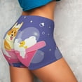 thumbnail image 4 of Lsque Dog Washes in a Bath Pattern High Waisted Biker Shorts for Women-Tummy Control Fitness Athletic Workout Running Yoga Gym Shorts,Moisture-Wicking-Medium, 4 of 9