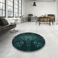thumbnail image 3 of Ahgly Company Indoor Rectangle Patterned Night Black Area Rugs, 5' x 7', 3 of 6