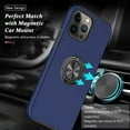 thumbnail image 4 of Entronix Case Designed for Apple iPhone 14 Pro Heavy Duty Case with Built-in Kickstand, Dual Layer Protection with Rotating Holder Ring, Sturdy Case for Apple iPhone 14 Pro, Navy, 4 of 6