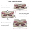 thumbnail image 5 of Qxltty Dreamy Butterfly Car Windshield Sunshades Foldable UV Rays Sun Visor Protector Keep Your Vehicle Cool 53×23.5in, 5 of 8