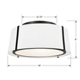 thumbnail image 5 of Crystorama Lighting - Three Light Ceiling Mount - Ceiling Mount - Fulton - Three, 5 of 6