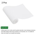 thumbnail image 3 of Uxcell 2pcs Artificial Grass Mat Small Realistic Fake Turf for Garden Lawn Decoration Model White 3" x 10", 3 of 5