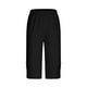 thumbnail image 4 of Leggings capri de 7/8 para mujer: color liso, ligeros, transpirables, cintura elástica para el verano, tallas S-XXXL, 4 of 4