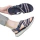 thumbnail image 1 of Sandalias Tejido Bohemio Correa Ajustable para Mujeres La Playa Verano (37) Azul, 1 of 9