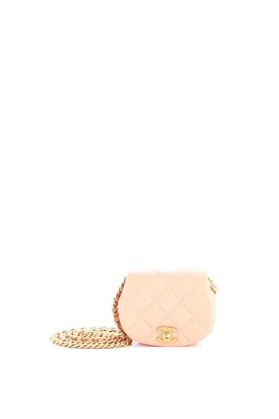 Pre-Owned Coco Mail Clutch with Chain Quilted Calfskin Mini By Rebag