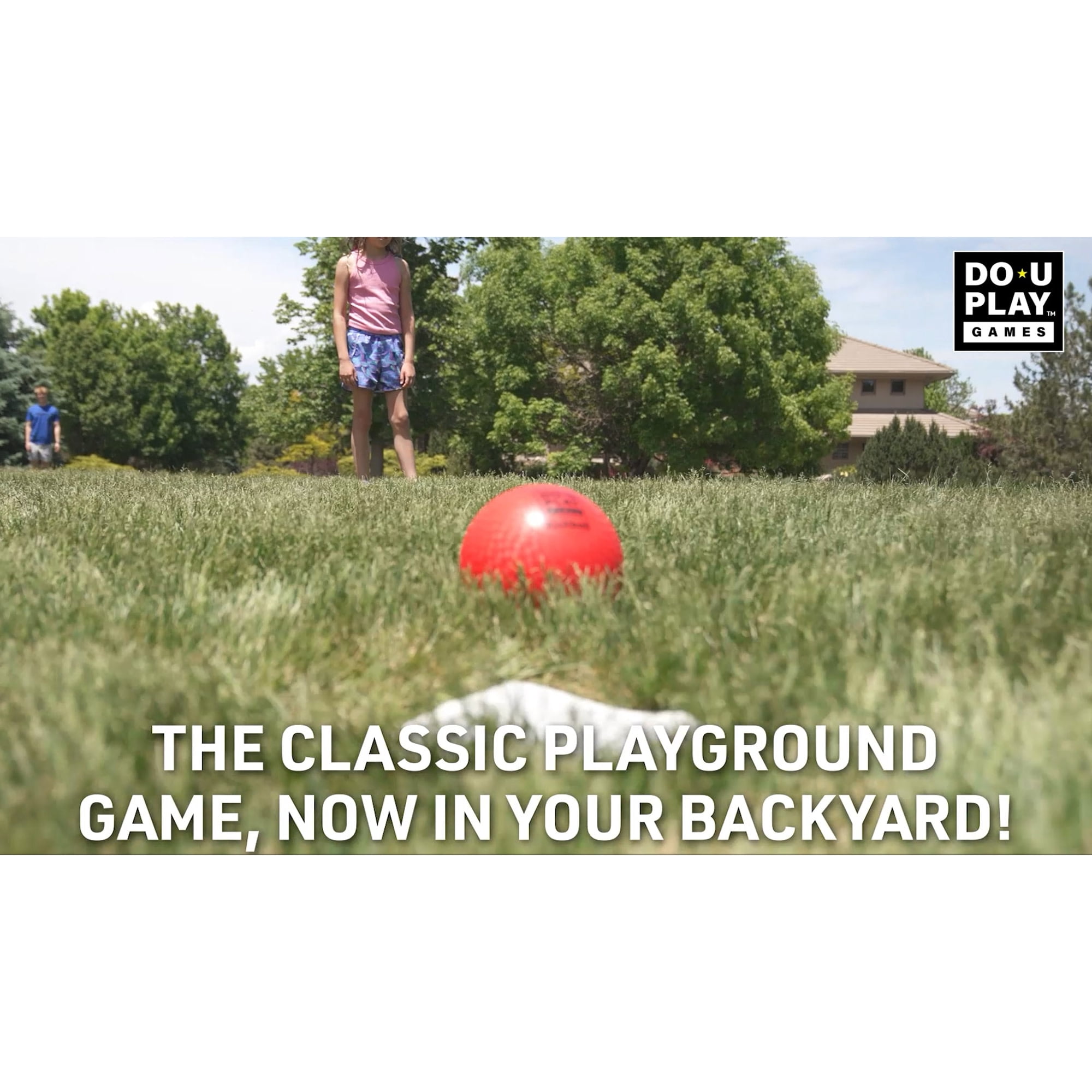 Do-U-Play: Ultimate Kickball Kit - Outdoor Game Set, 10" Ball, 4 Bases, Air Pump, Carry Bag, Kick-Catch-Tag, Backyard Activity, Family-Kids-Adults