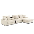 thumbnail image 3 of Bluetooth Sound & Storage Function - Corduroy Sofa for Practical Living, 3 of 5