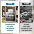 thumbnail image 2 of 2 Pack Extra Large Laundry Basket, Collapsible Waterproof Laundry Hamper, Heavy-Duty Handled Freestanding Storage Bin, 75L Grey Organizer for Clothes, 2 of 7