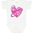 thumbnail image 3 of Inktastic Breast Cancer Awareness- Pink Ribbon Around Heart Boys or Girls Baby Bodysuit, 3 of 5