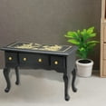 thumbnail image 3 of Mesa de madera de en miniatura con 3 cajones Muebles de escena de vida 1:12 Adornos, 3 of 4