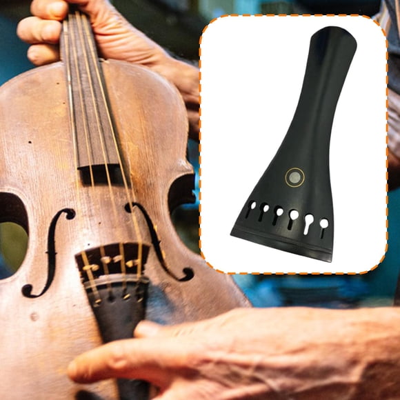 Piezas de reparación para cordal de violín 4/4, cuerdas de madera de ébano, profesional, accesorio para instrumentos de cuerda, fácil de