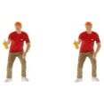 thumbnail image 1 of Wweixi 1/87 Diorama Graffiti Figure Characters Resin People Train Layout boy red 2Set, 1 of 6