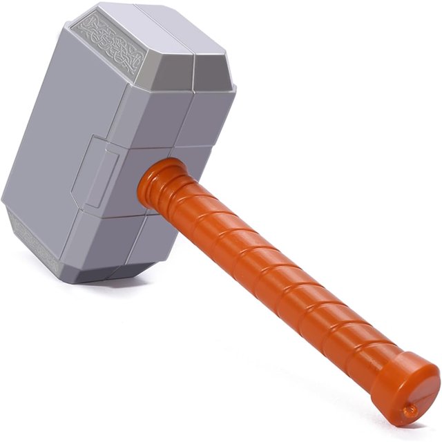 Juguete de martillo, disfraz de Halloween para niños, juguetes de martillo de superhéroe, accesorios de disfraz de armas de utilería para niños de 5 años en adelante