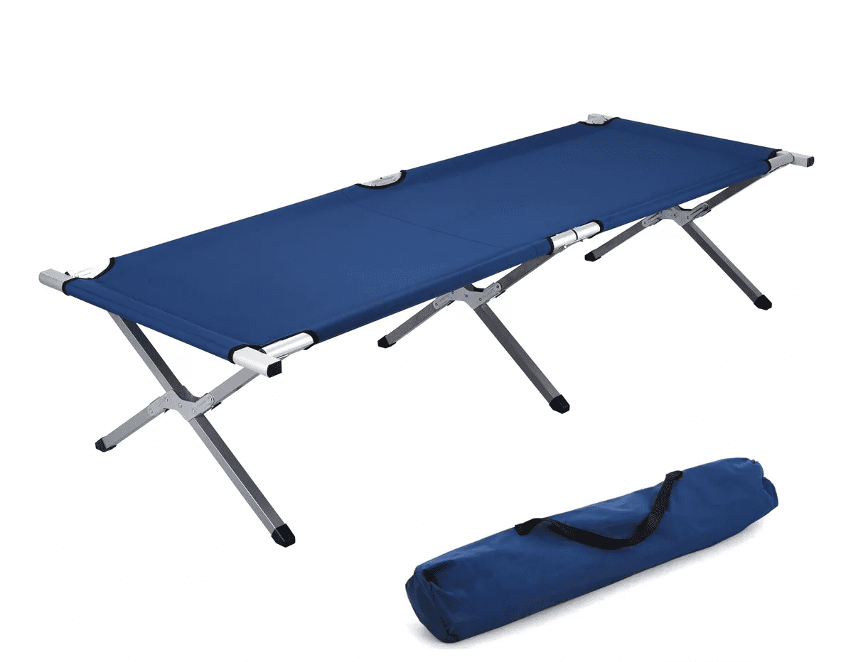 Catre Plegable Para Acampar Cama Portátil Campismo 190x64x42 Azul ...