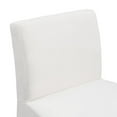 thumbnail image 5 of Meridian Furniture Gramercy Cream Linen Textured Fabric Stool, 5 of 9