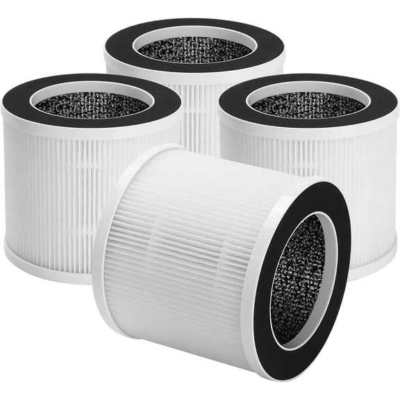 4 Packs A1 Replacement Filter for Vewior Air Cleaner Purifier HQSC-50, HQKJ-80, AMEIFU AP01W, KOIOS HQKJ-50