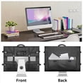 thumbnail image 4 of 3X Monitor Carrying Case Computer Monitor Bag with Pockets Adjustable Travel Carrying Case for 24-27In Desktop Monitor,B, 4 of 7