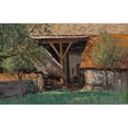 thumbnail image 2 of Alfred Zoff 14x11 Black Ornate Wood Framed Double Matted Museum Art Print Titled: Scheune in Stainz, 2 of 5