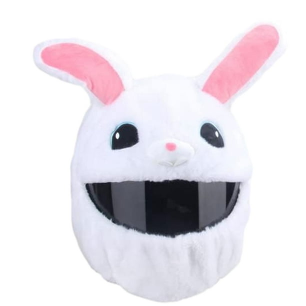 Sidaley La cubierta blanca para casco de motocicleta con decoraciones festivas agrega diversión para conducir una divertida cubierta para Gafas de moto