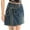 Blue, variant on HXWCHs Women's Fashion Asymmetrical Tie Waist Denim Detail A Line Mini Skirt for Summer Casual Outfits Blue XL