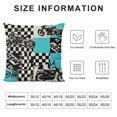 thumbnail image 5 of Orinice Op Art Graphic Decorative Cushion Throw Pillow Cover for Home Couch Living Room Bed Sofa Zipper Closure 1PC 20x20in, 5 of 5