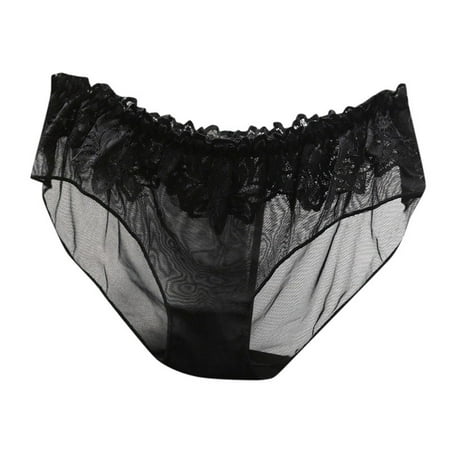 Xiaoxatg Sexy Panties for Women Sexy Transparent Lace Underwear For Women Low Waisted And Seamless Spicy And Transparent Mesh Triangle Pants Women Panties plus Size Boxes