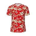thumbnail image 5 of Wukai Lilies Flowers Print Men's Short-Sleeved Mesh T-Shirt,Quick-Dry Short Sleeve Workout T-Shirt-3X-Large, 5 of 8