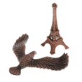 thumbnail image 4 of Creative Iron Tower Balance Eagle Statue Gift DIY Craft Rojo Bronce 12cm Sunnimix equilibrio artesanía torre de aves, 4 of 8