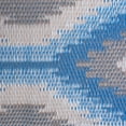 thumbnail image 2 of DII 4x6' Modern Style Plastic Ikat Outdoor Rug in Blue Finish, 2 of 6
