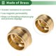 thumbnail image 3 of Accesorios de tubería de latón Unique Bargains 1" macho tapón de rosca externa engrosada (cóncavo) 0.99" 2 piezas, 3 of 7